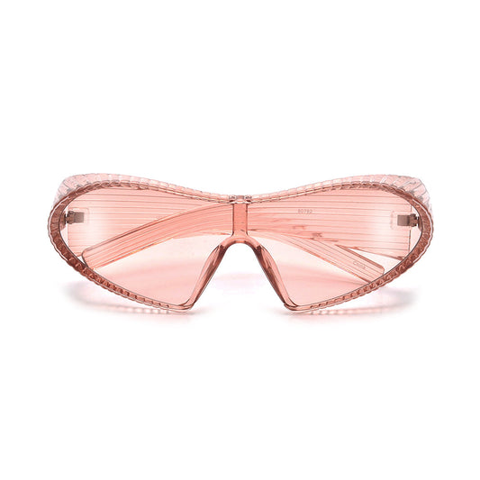 Monoblok Wraparound Sporty Futuristic Shield Sunnies
